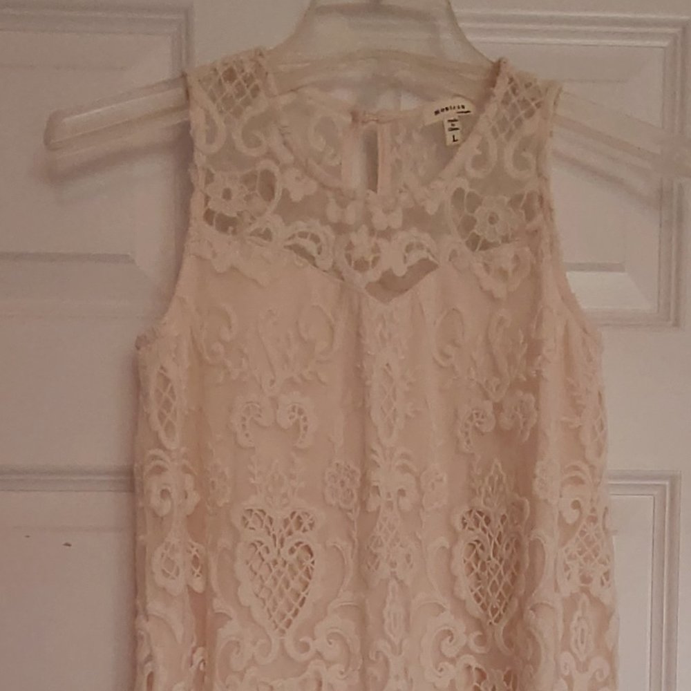 Big girls dress (large) cream lace